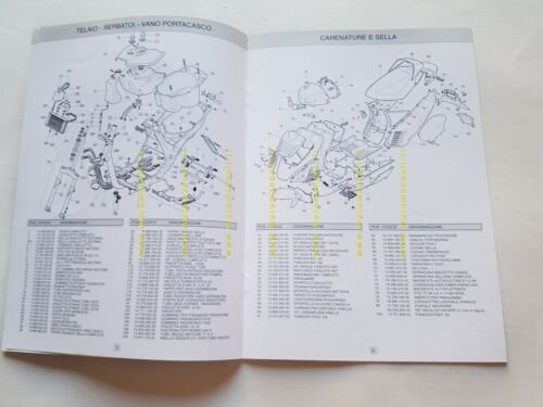 Atala 50 Hacker LC 1997 catalogo ricambi TELAIO originale spare …