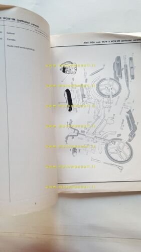 Atala 50 IDEA modelli 1986 catalogo ricambi TELAIO originale