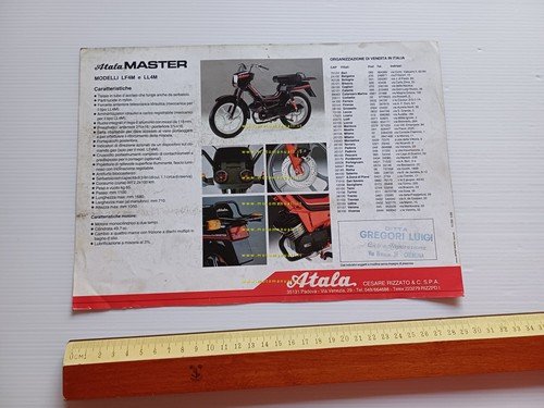 Atala 50 Master LF4M-LL4M 1985 depliant tubone italiano originale