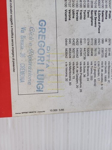 Atala 50 Master LF4M-LL4M 1985 depliant tubone italiano originale