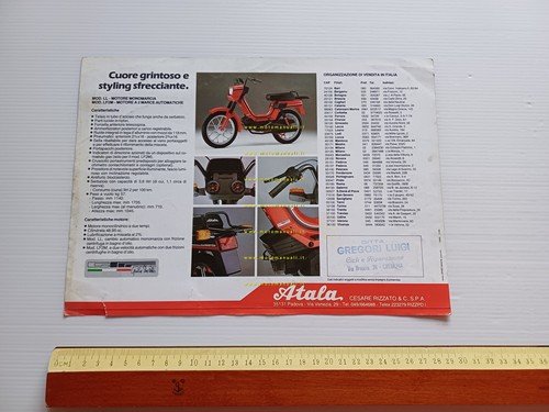 Atala 50 Master LL-LL2M 1985 depliant tubone italiano originale