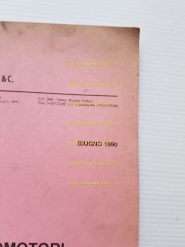 Atala 50 Master TRE-Hydro 1990 catalogo ricambi originale parts catalogue