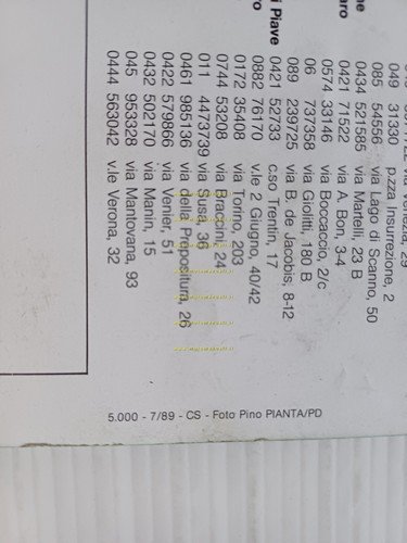 Atala 50 Master Tre LL 1989 depliant tubone italiano originale