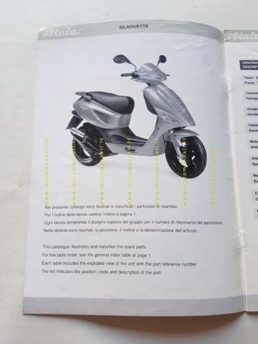 Atala 50 Skeggia 1998 catalogo ricambi TELAIO originale spare parts …