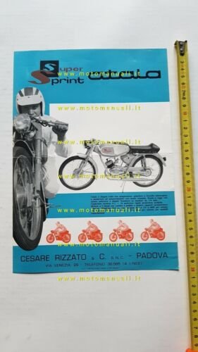 Atala 50 Super Sprint 1969 depliant ciclomotore originale brochure