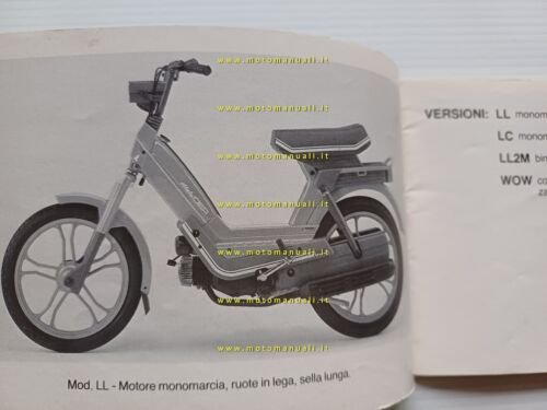 Atala Idea 50 motore Rizzato 1988 manuale uso manutenzione libretto …