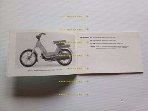 Atala Idea 50 motore Rizzato 1988 manuale uso manutenzione libretto …