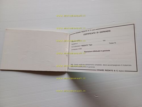Atala Idea 50 motore Rizzato 1988 manuale uso manutenzione libretto …