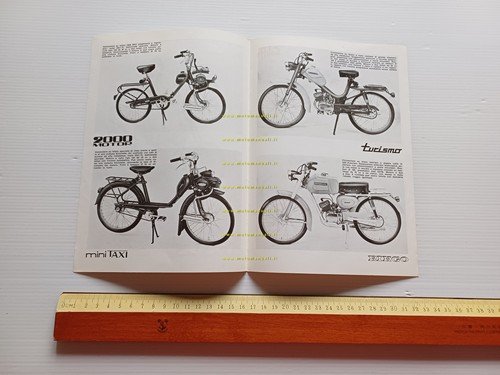 Atala produzione ciclomotori anni 60 depliant italiano originale