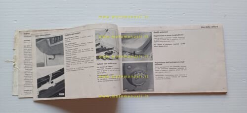 AUDI 100 tutti modelli 1976 manuale uso manutenzione italiano originale