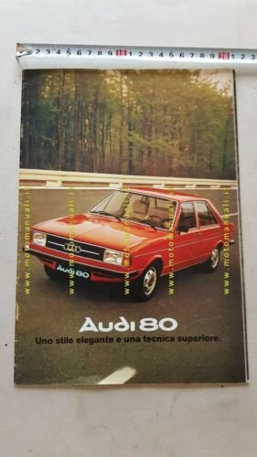 Audi 80 1974 depliant auto epoca originale brochure