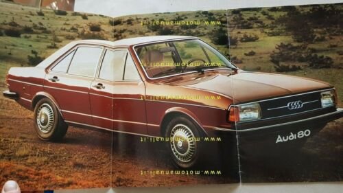 Audi 80 1974 depliant auto epoca originale brochure