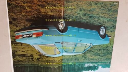 Audi 80 1974 depliant auto epoca originale brochure
