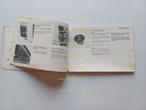 AUDI 80 tutti modelli 1979 manuale uso manutenzione italiano originale
