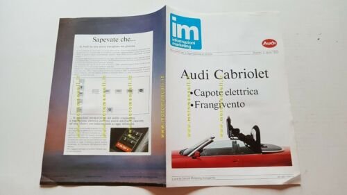 AUDI Cabrio 1993 depliant Organizzazione di Vendita ITALIA originale brochure