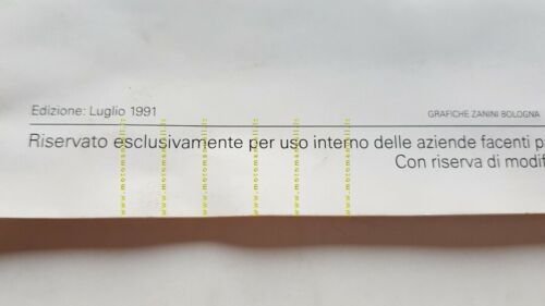 AUDI Cabriolet 1991 depliant Organizzazione di Vendita ITALIA originale brochure