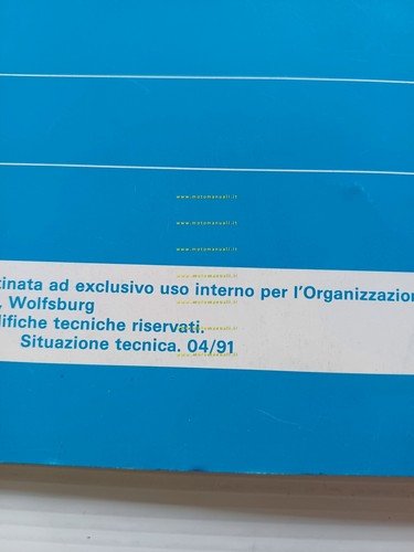 Audi Cabriolet 1991 manuale opuscolo descrizione funzionamento per officine