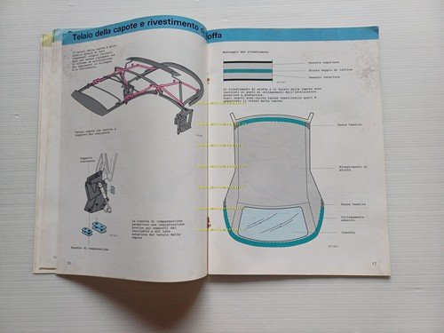 Audi Cabriolet 1991 manuale opuscolo descrizione funzionamento per officine