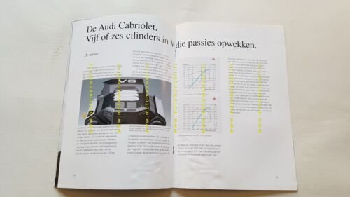 AUDI Cabriolet 1993 depliant OLANDESE originale DUTCH text