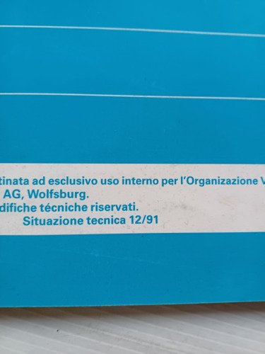 AUDI motore 20V-V8 1991 manuale opuscolo descrizione officine italiano originale