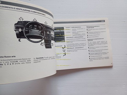 Audi Quattro 2.3 5V 1987 manuale uso manutenzione libretto italiano …