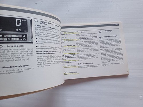 Audi Quattro 2.3 5V 1987 manuale uso manutenzione libretto italiano …