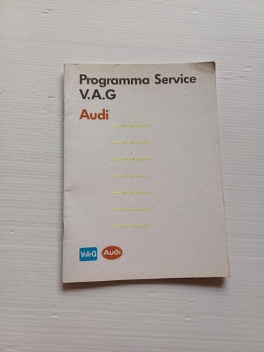Audi tutti i modelli anni 80 libretto garanzia nuovo originale