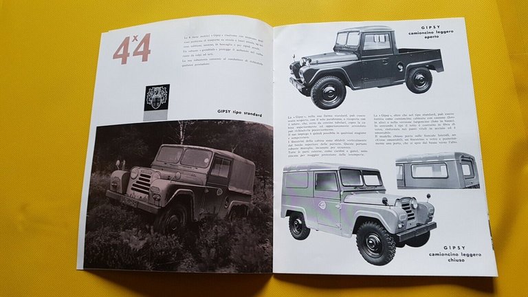 Austin Gipsy 4WD 1961 depliant originale ITALIANO brochure