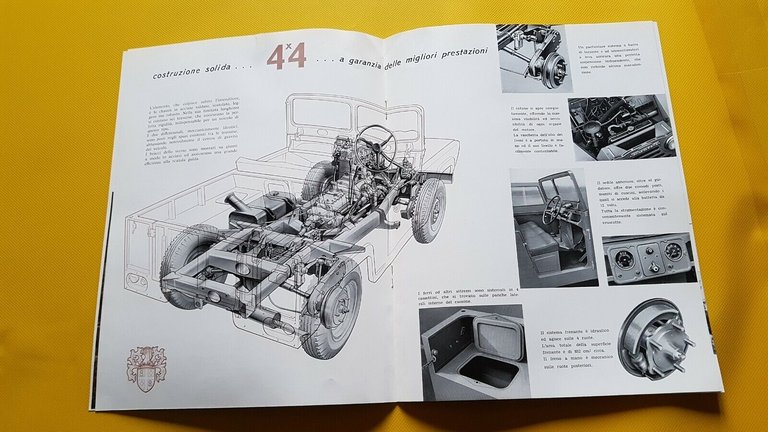 Austin Gipsy 4WD 1961 depliant originale ITALIANO brochure