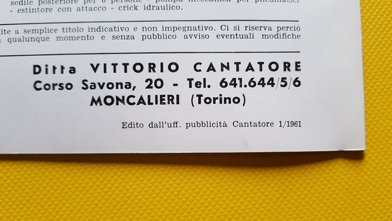 Austin Gipsy 4WD 1961 depliant originale ITALIANO brochure