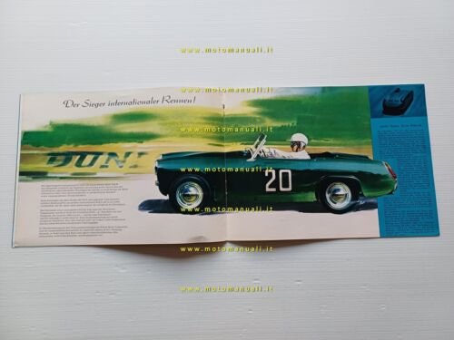 Austin Healey Sprite 1958 depliant originale TEDESCO factory brochure