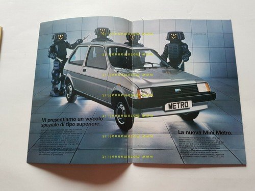Austin Mini Metro 1981 depliant italiano originale