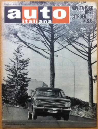 Auto Italiana - 1965 n 36 - Opel - Citroen …