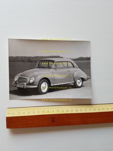 Auto Union 1000 Limousine 1956 foto cartella stampa originale