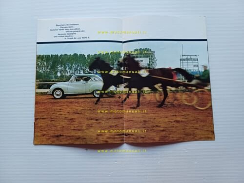 Auto Union 1000 S Coup De Luxe depliant francese originale