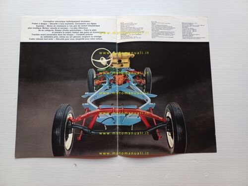 Auto Union 1000 S Coup De Luxe depliant francese originale