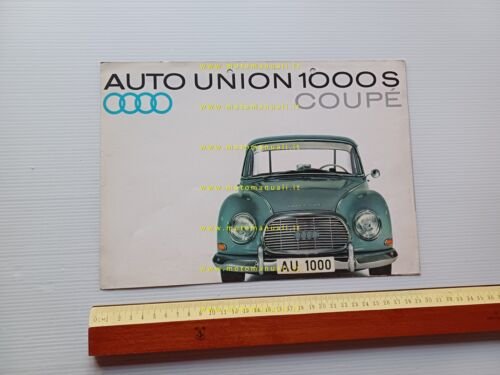 Auto Union 1000 S Coup depliant francese originale