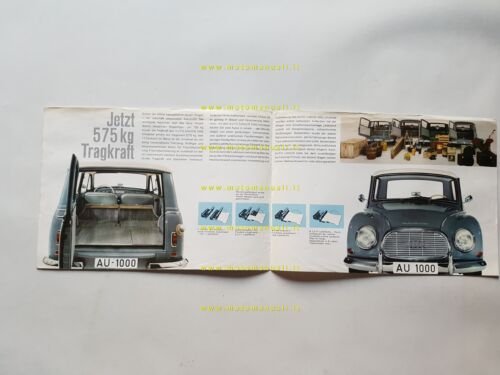 Auto Union 1000 Universal 1960 depliant tedesco originale