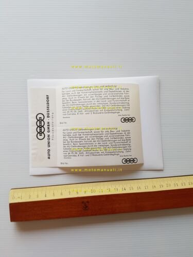 Auto Union DKW F91 Munga 1956 foto cartella stampa originale