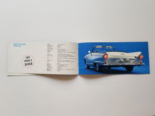 Auto Union-DKW produzione modelli 1959 depliant originale italiano