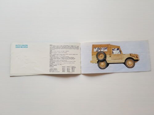 Auto Union-DKW produzione modelli 1959 depliant originale italiano