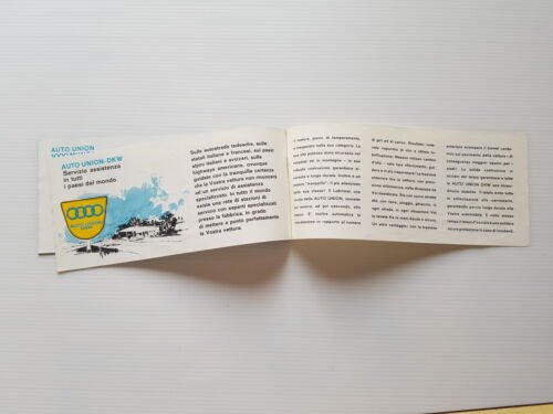 Auto Union-DKW produzione modelli 1959 depliant originale italiano