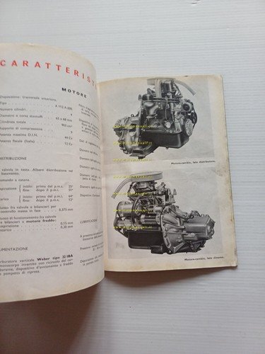 Autobianchi A 112 1a serie 1970 manuale uso manutenzione originale