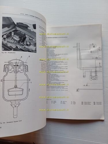 Autobianchi A 112-Abarth 1978 manuale officina caratt. tecniche dati riparazione