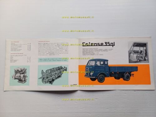 Autobianchi autocarro Estense 35 Q depliant italiano originale