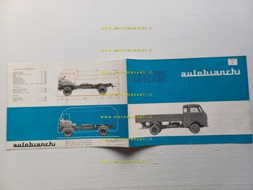 Autobianchi autocarro Estense 35 Q depliant italiano originale