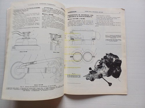 Autobianchi Bianchina 1967 manuale officina caratter. tecniche dati riparazione