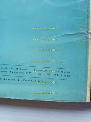 Autobianchi Bianchina Furgoncino 1961 catalogo ricambi CARROZZERIA originale