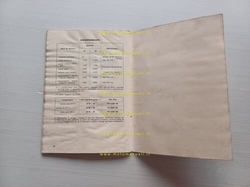 Autobianchi Bianchina Panoramica 1962 manuale uso libretto originale