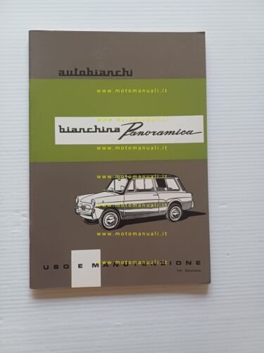 Autobianchi Bianchina Panoramica 1966 manuale uso manutenzione libretto original
